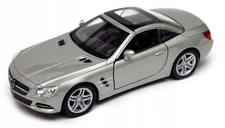 Welly 2012 Mercedes Benz SL 500 Silver Metallic 1:34 1:39 Scales US DUTIES PAID