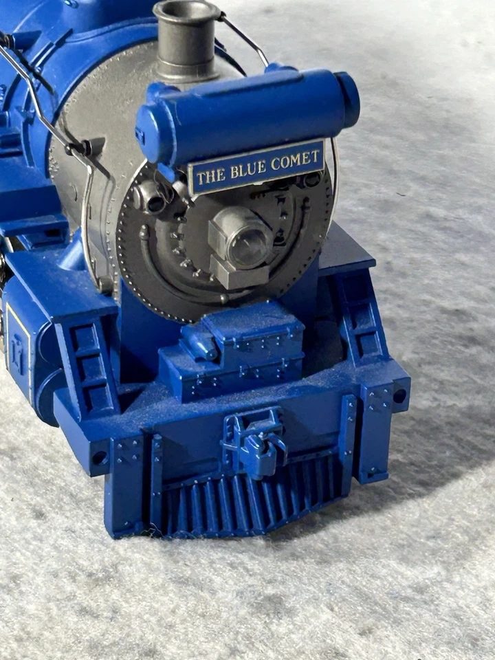 Nice MTH Rail King CNJ Blue Comet O Gauge Sound/Smoke 3 Pass. Cars  (No Box) - Image 4 of 4