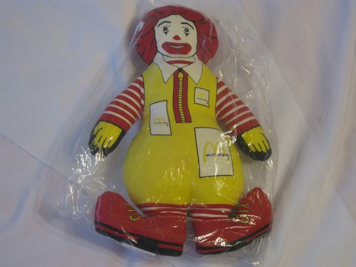 Vintage 1983 Ronald McDonald Stuffed Pillow Rare Toy (NEW SEALED) - Picture 3 of 3