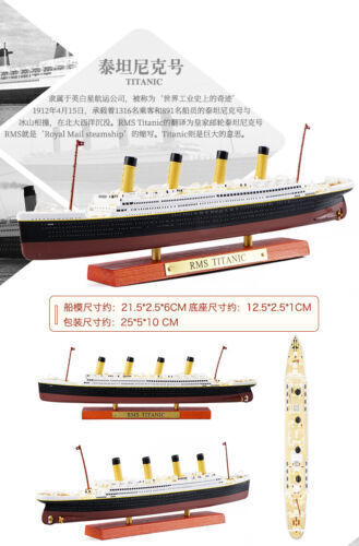 HOT Atlas Diecast R.M.S TITANIC 1:1250 Scale Cruise Ship Model Boat Toys - Picture 9 of 10