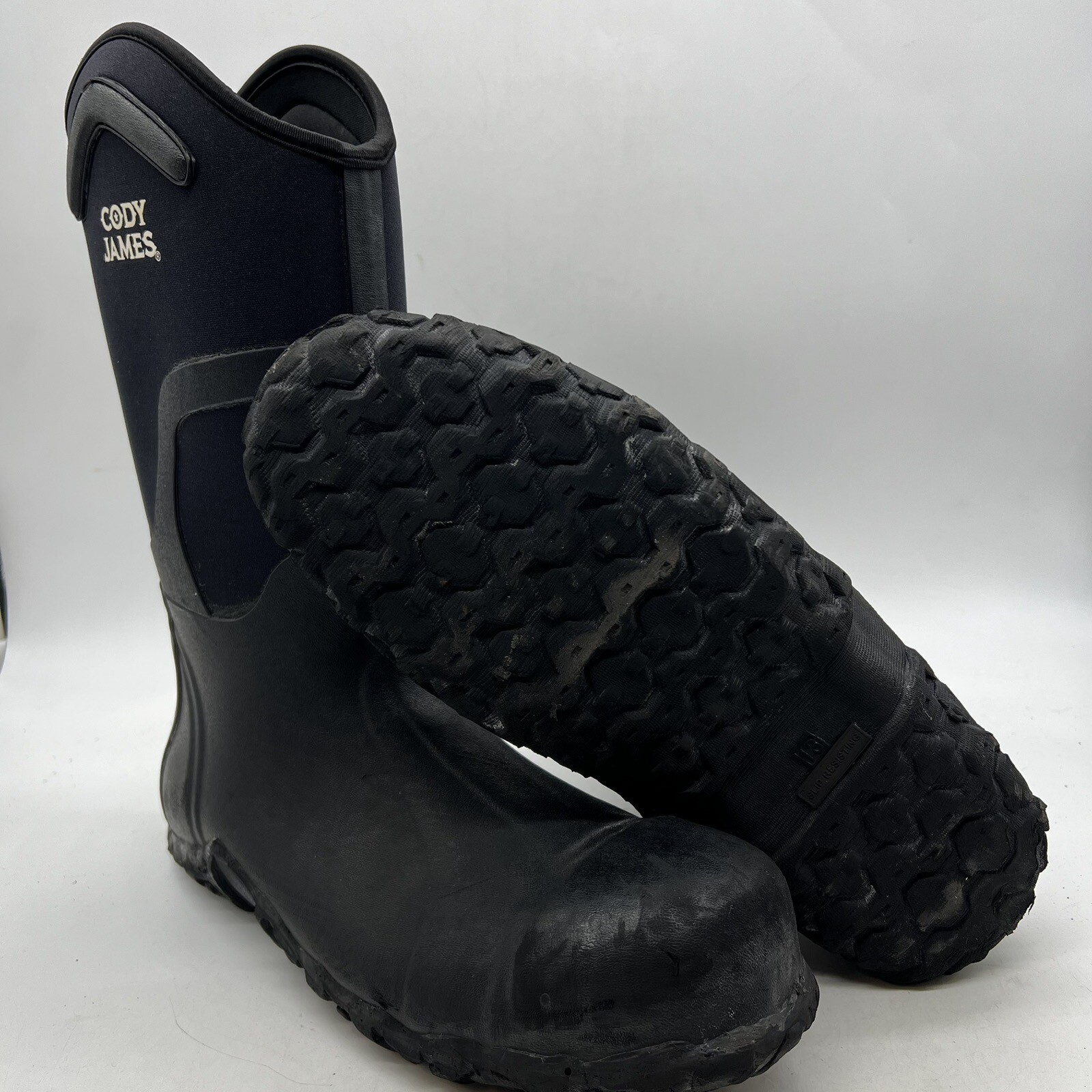 Cody James Black Waterproof Comp Toe Work Boots BCJFA19W12CT Mens