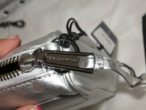 Rebecca Minkoff MAC CLUTCH Silver Gunmetal FULL SIZE Purse Handbag Crossbody NEW - Picture 11 of 12