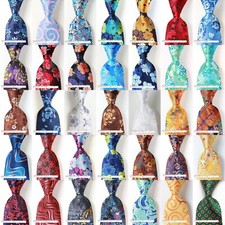New Classic Tie Floral JACQUARD WOVEN 100 Silk Men's Necktie Tie