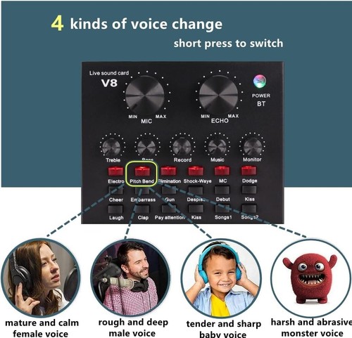 Complete BM-800 Podcast Kit: Microphone, Stand, & Voice Effects for Creators - Picture 6 of 9