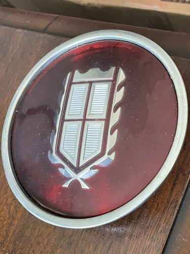 Vintage Mercury Grand Marquis Red Glass Logo Emblem - Picture 3 of 12