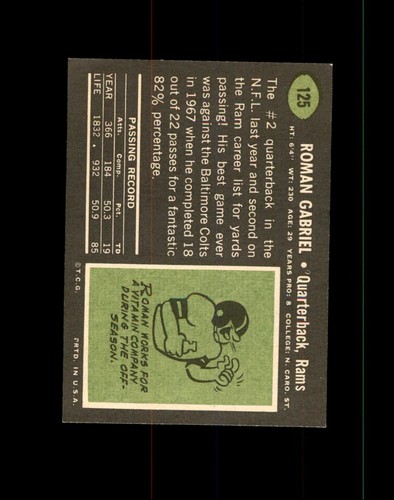 1969 Topps Football Card Set Break #1 thru 263  You Pick - Complete Your Set - Picture 235 of 501