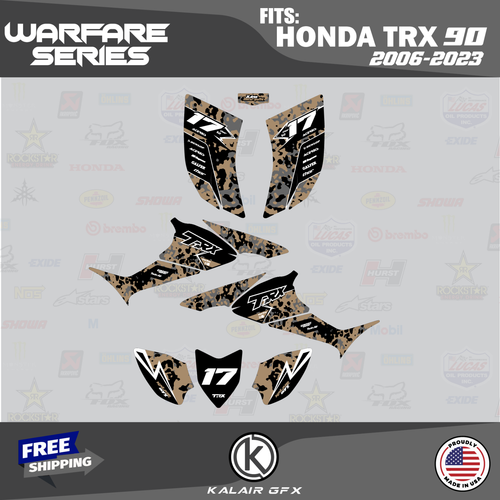 Graphics Kit for HONDA TRX 90 (2006-2024) TRX90 16 MIL Warfare Series - Tan - Picture 1 of 6