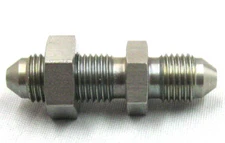 03 AN Stainless Steel Straight Bulkhead Fitting w nut brake marine Street rod  