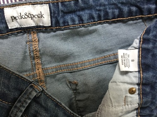 Peck & Peck Womens Size 8 Distressed Jeans Inseam 27.5" Stretch 5-Pocket Denim - Picture 11 of 11