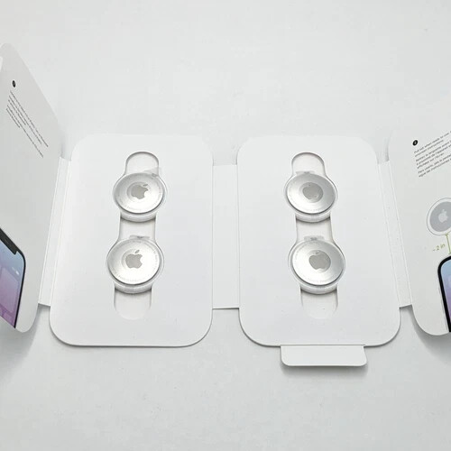 Véritable Apple Airtag A2187 (paquet de 4) MX542LL/A blanc 🍎 - Photo 2 sur 5