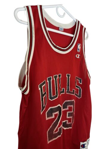 Camiseta De Colección Campeón Michael Jordan #23 NBA Chicago Bulls Roja | Para Hombre Talla L 44 - Imagen 2 de 11