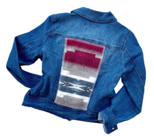New - Womens S - Runs Small - Denim Jacket with Pendleton Wool - Alamosa