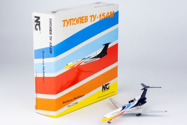 NG Models 1:400 Balkan Holidays LZ-HMI Tupolev TU-154M Model Aircraft RF9264 NG Models 1:400 Balkan Holidays LZ-HMI Tupolev TU-154M Model Aircraft RF9264