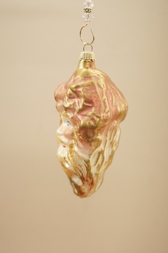 Kurt Adler Victorian Santa Christmas Ornament Pink Gold Accents 5 inch - Picture 3 of 10