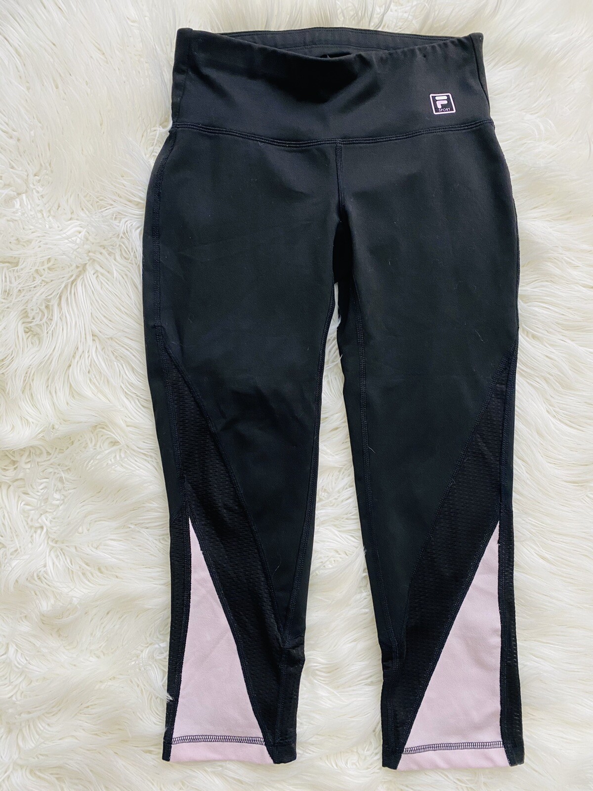 Leggings donna Fila Capri nero rosa XS