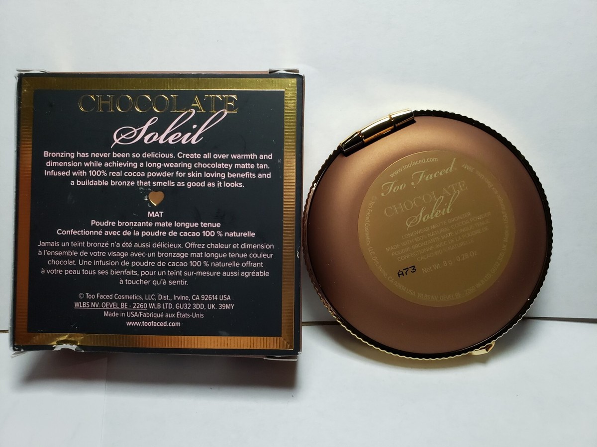 Too Faced CHOCOLATE MATTE SOLEIL Long Wear Bronzer .28 oz | eBay