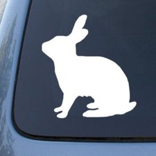 Rabbit Silhouette - Bunny Die Cut Vinyl Car Decal Sticker For Car