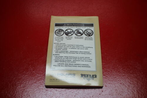 00 2000 POLARIS UNIVERSAL ATV SAFETY AND MAINTANENCE HANDBOOK - Picture 2 of 2