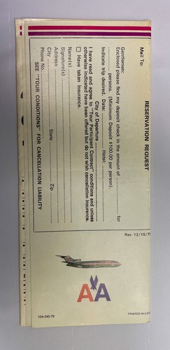 Vintage 1980 American Airlines Las Vegas Nevada Connection Travel Brochure A1 - Picture 2 of 4