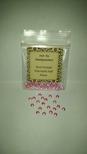 4mm Frosted Pink Hotfix Half Pearls - 1 gross pkg.