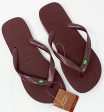 Original HAVAIANAS Mens Brazil Beach Pool Flip Flops Grape Wine Purple 11 12 M