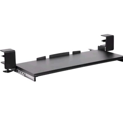 Mount-It! Clamp Keyboard Tray - Ergonomic Under Desk Pull Out Keyboard and Mouse
