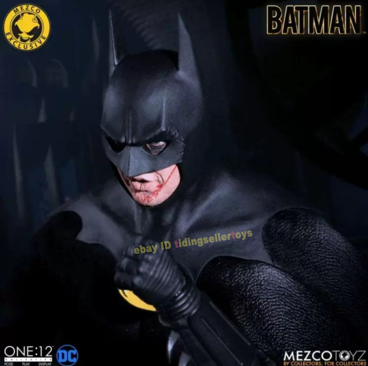 MEZCO BATMAN 1989 バットマン 1/12 アクションフィギュア Mezco Batman 1989 Michael Keaton 1/12 Action Figure In Stock