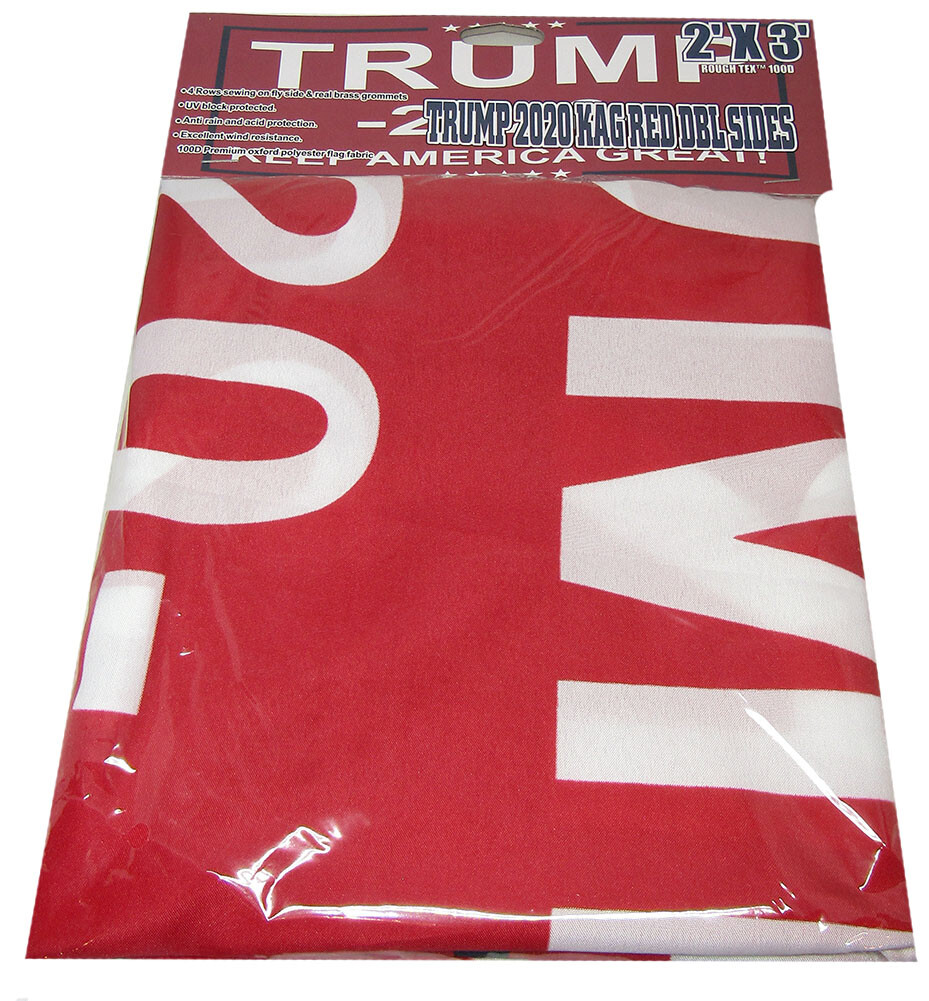 Bandiera Propaganda Politica Bandiera 12x18 Pollici 'Trump 2020 Keep America First' | Tessuto In Poli-Nylon, Stampa Durevole Black Flag