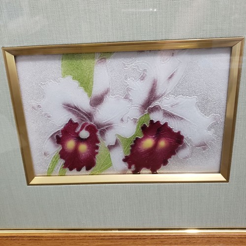 Holzgerahmter Blumenkunstdruck Bild 13" x 10,5" Vintage - Bild 5 von 15