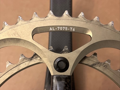 Juego de bielas de bicicleta de carretera de carbono SRAM Force 2x 10 velocidades 175 mm 53/39T 130 BCD 5 pernos GXP - Imagen 5 de 16