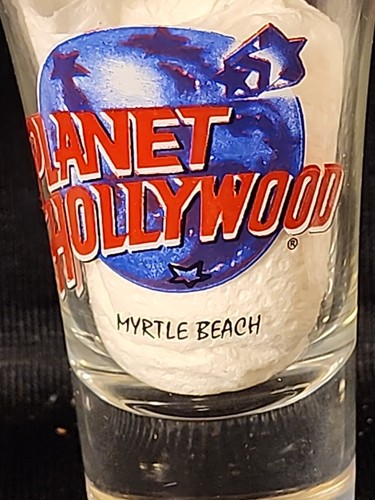 Lote de 5 vasos de chupito de recuerdo Planet Hollywood de 3,5 pulgadas acampanados - Imagen 3 de 6