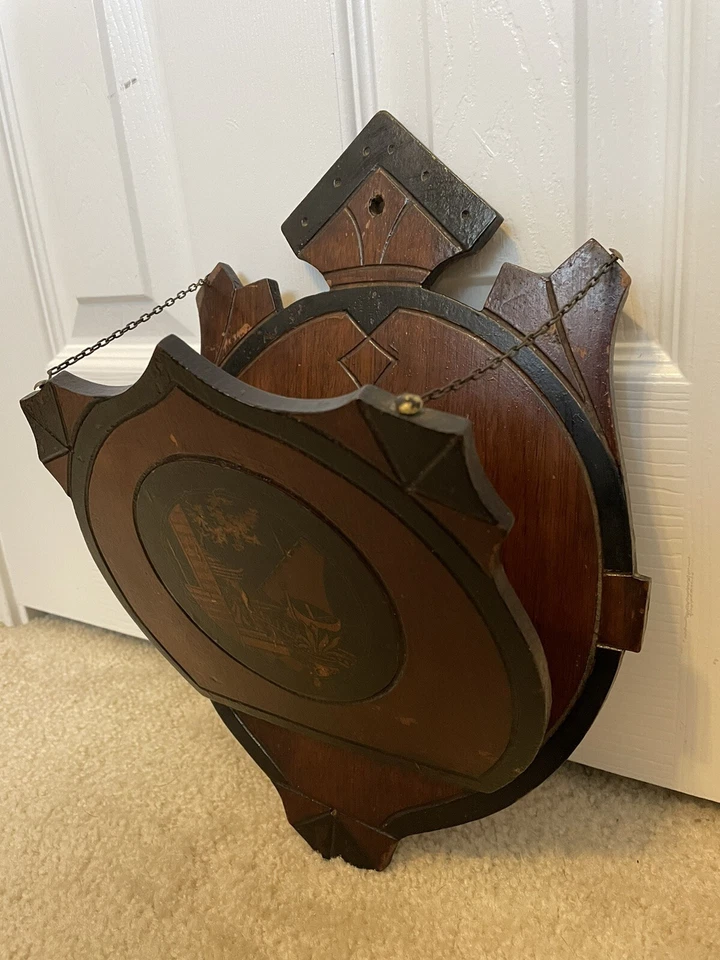 Victoriano Estantería Madera Dos Tonos Tallada con Pintura, Extensión Cadena Foto 4 de 4