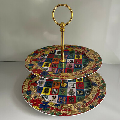 Rosenthal Christmas Holiday Alphabet ETAGERE 2tlg ungenutzt never used