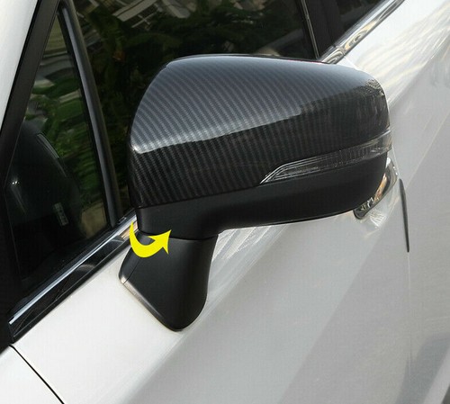 Carbon Fiber Rear View Side Mirror Cover For Subaru Outback Legacy 2018-2019 2pc - Foto 10 di 11