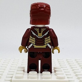 LEGO minifigure Iron Man 3 Mark 42 Armor Marvel sh072a 76007 (Plain White Head)
