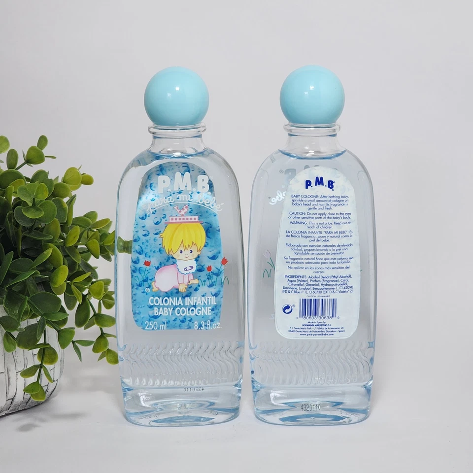 Para Mi Bebe Cologne Splash Blue Baby Cologne Fresh Scent 8.3 fl oz - Lot of 2 - Image 4 of 4