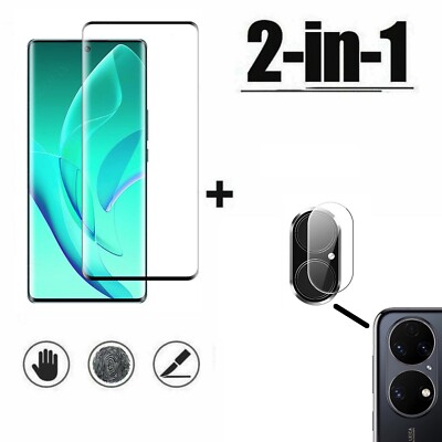 Panzerfolie aus Echtglas für Display und Kamera Schutzfolie für Huawei P50 Pro