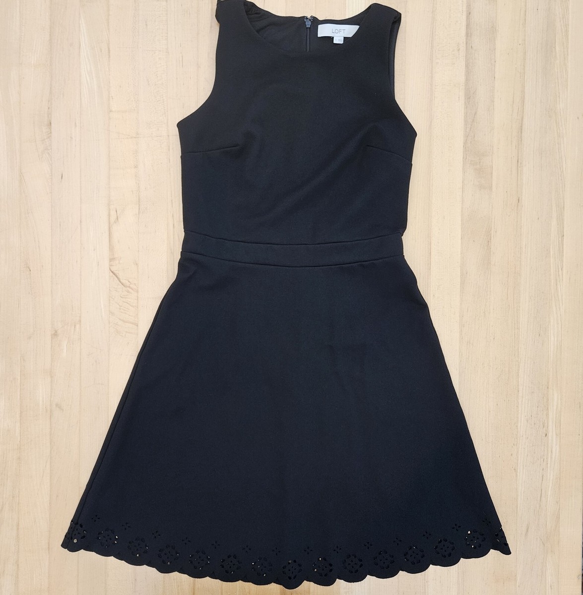 LOFT Black Ponte Eyelet Raw Hem A-Line Dress Size 0 | eBay LOFT Black Ponte Eyelet Raw Hem A-Line Dress Size 0 | eBay