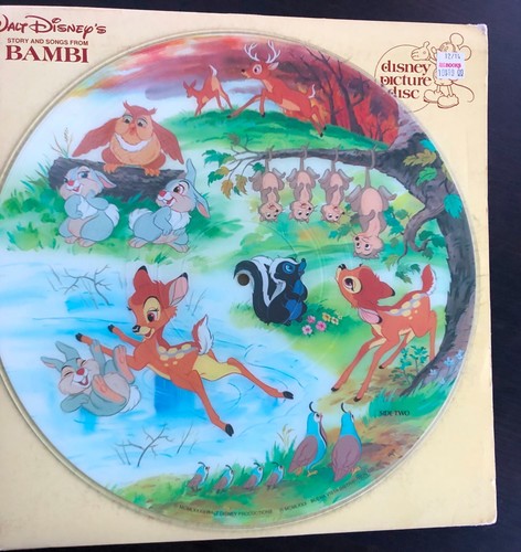 Hal Smith Walt Disney's Story And Songs From Bambi ORIG PICTUREDISC LP 1983 VG+ - Imagen 4 de 4