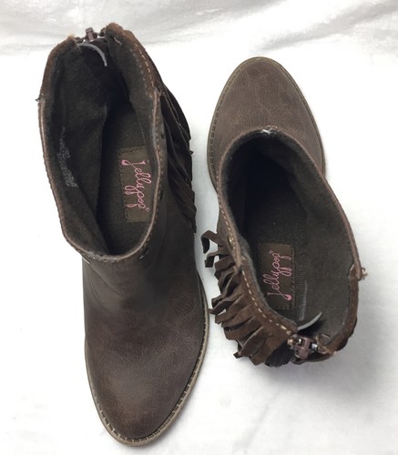 jellypop WOMENS Boot Ginger Leather Brown - Zipper Bag .shoes Size 5.5 M.....e - Picture 7 of 8