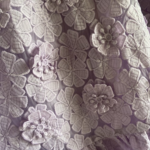Biesen Flieder Spitze Palmerston Minikleid Größe Medium Blumen Romantisch Kokette - Bild 7 von 13