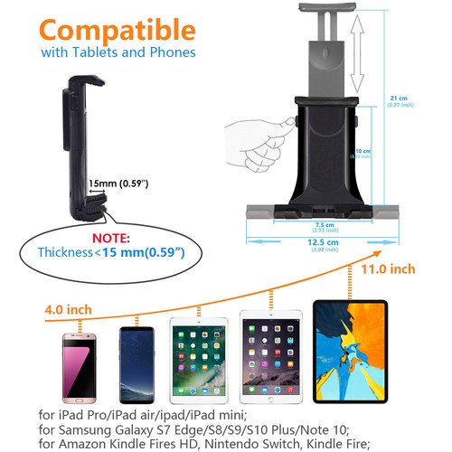Flexible Tablet PC Stands Bicycle Phone Holder Phone Holder Tablet Holder - Zdjęcie 10 z 11