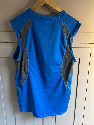 Nike Sphere Dri Fit Hombre Deportes/Fitness Tanque en Azul/Gris - Grande - Imagen 2 de 5