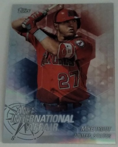 2018 Topps Chrome Update An International Affair #IA-MT Mike Trout NEAR MINT - Picture 1 of 3