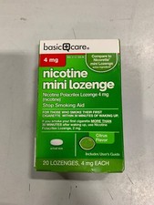 Basic Care Nicotine Mini Lozenges 4 Mg Anti Smoking Aid 20 lozenges