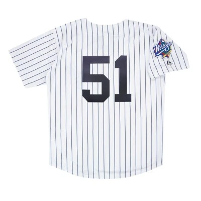 MAJESTIC Bernie Williams 1998 New York Yankees World Series Home White Men's Jersey