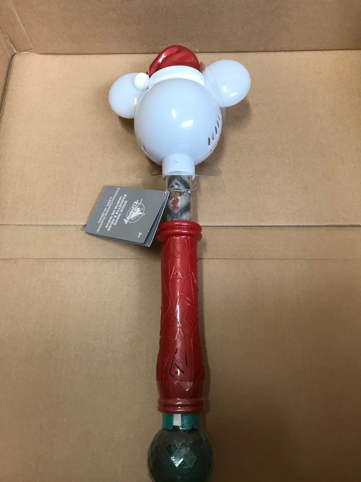 Disney Store Mickey Mouse Festive Light-Up bubble Wand, Micky sings a Xmas song. - Image 4 of 4