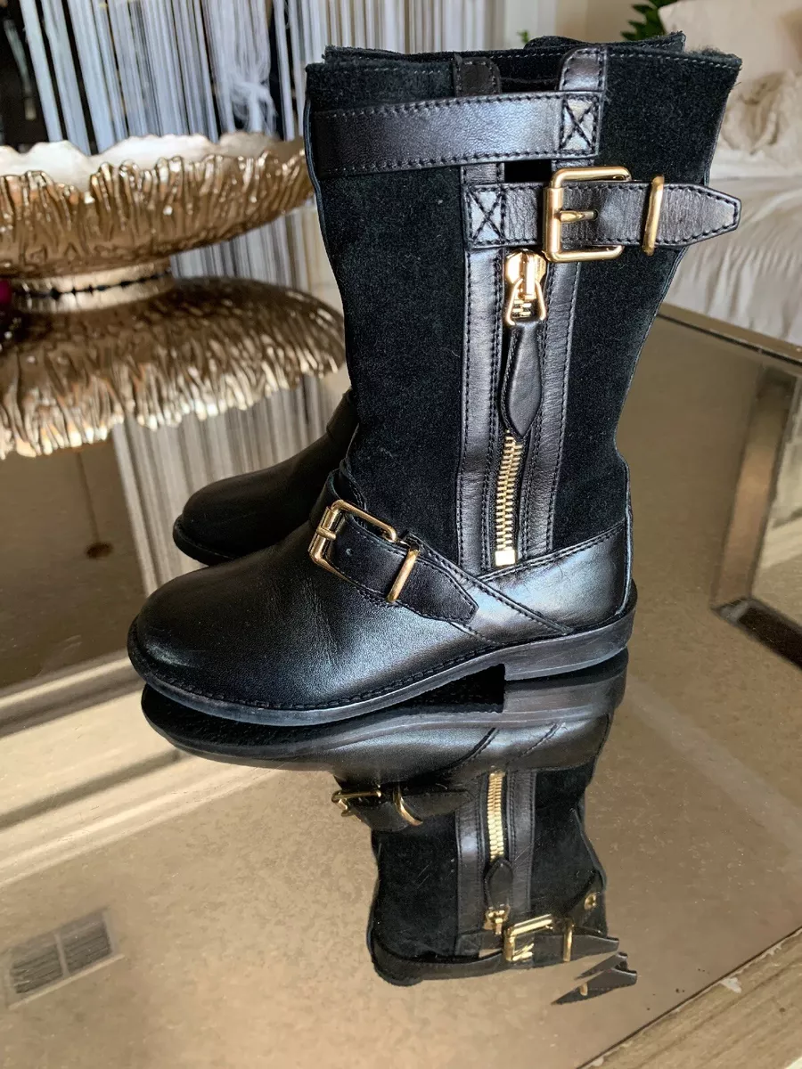 Burberry boots kids black deals