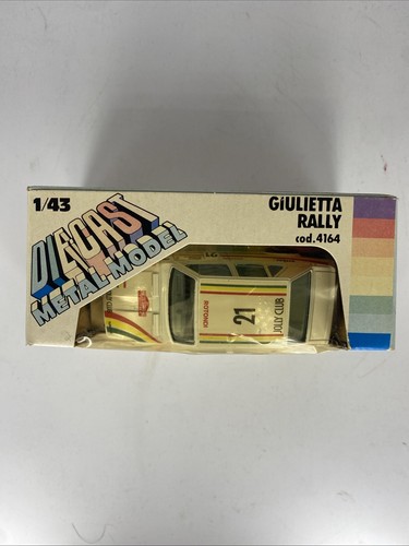 Alfa Giulietta Rally Burago 1/43 Italia Bburago Nueva Caja Vintage '80 - 4164 - Imagen 4 de 5