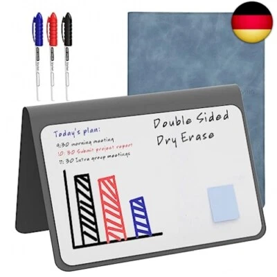 NEWYES Tragbares löschbares Whiteboard mit 3 Farbstiften, wochenplaner